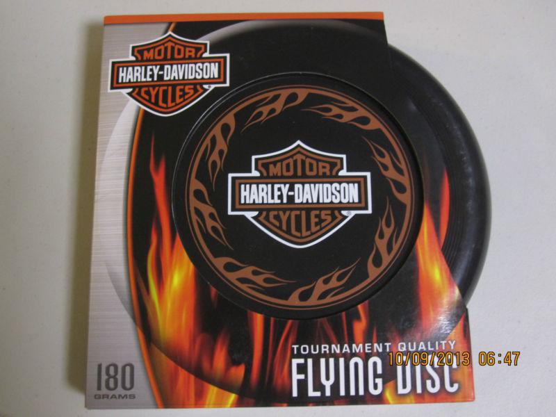 Harley davidson flying disc frisbee tournament quality 180 grams flames willie g