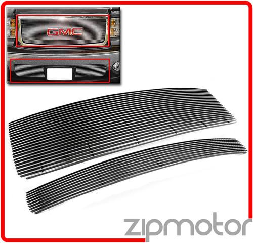 2007-2011 gmc sierra 1500 truck upper+bumper billet grille combo 2008 2009 2010