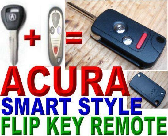 01~06 acura rsx smart style flip keyless entry transponder chip key remote fob