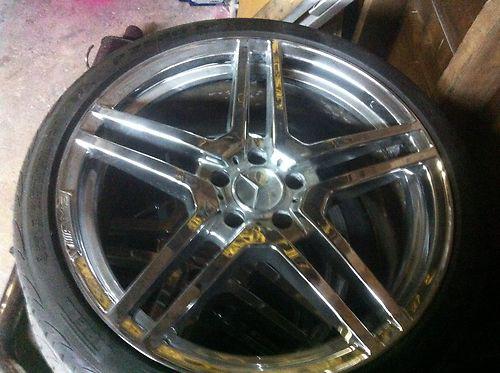 19 inch bi 8 1/2 mercedes amg rims and tires