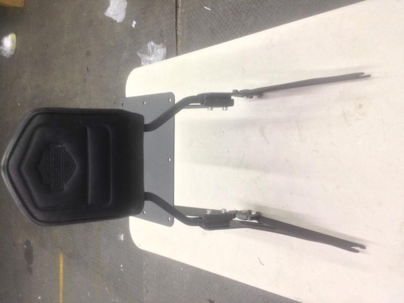 Harley fat bob fxdf oem detachable passenger back rest sissy bar with rack 