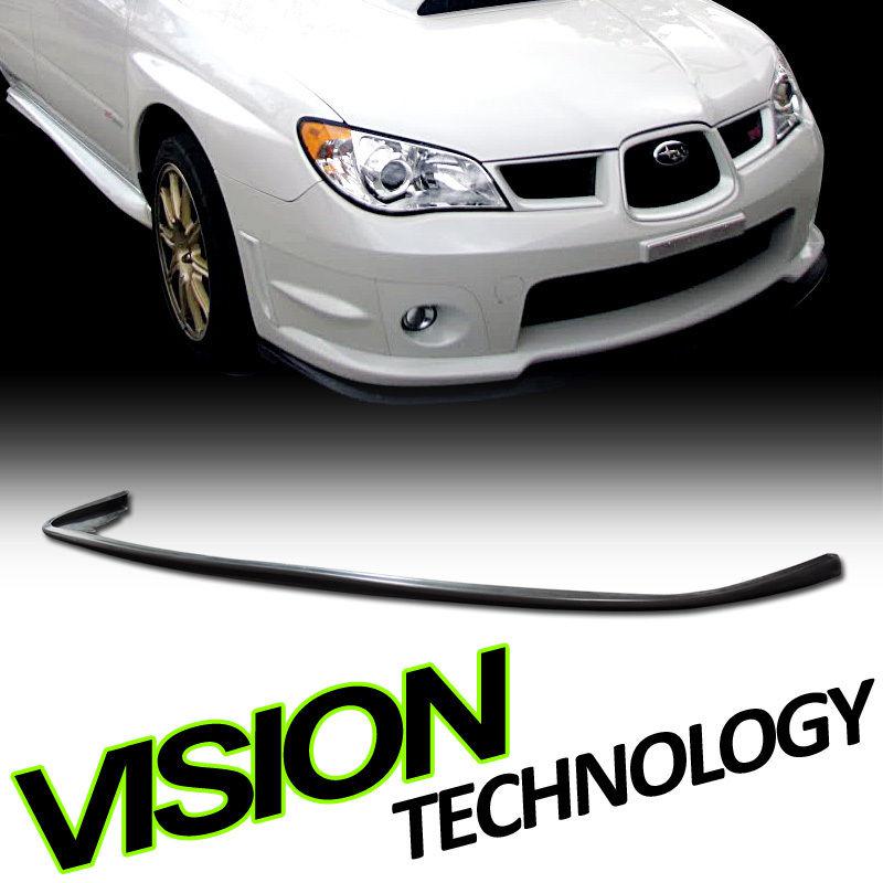 06-07 subaru impreza wrx/wrx sti s204 type polyurethane front bumper lip spoiler