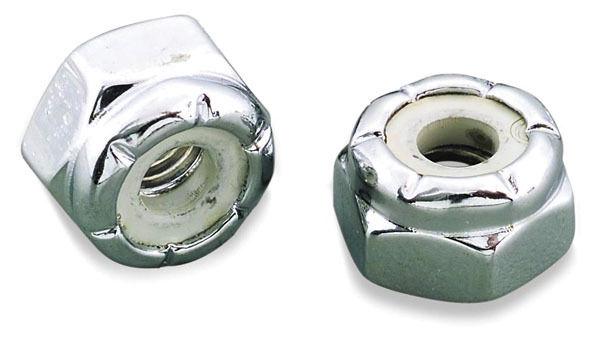 Gardner-westcott nylock nuts coarse 1/4-20 chrome 10 pack