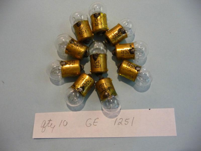 1251 general electric miniature light bulbs (10 bulbs) nos