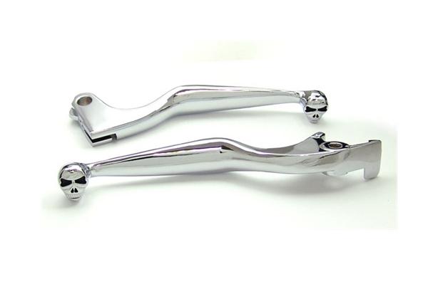 Chrome clutch + brake skeleton skull hand levers for 1993-1999 honda cbr900rr