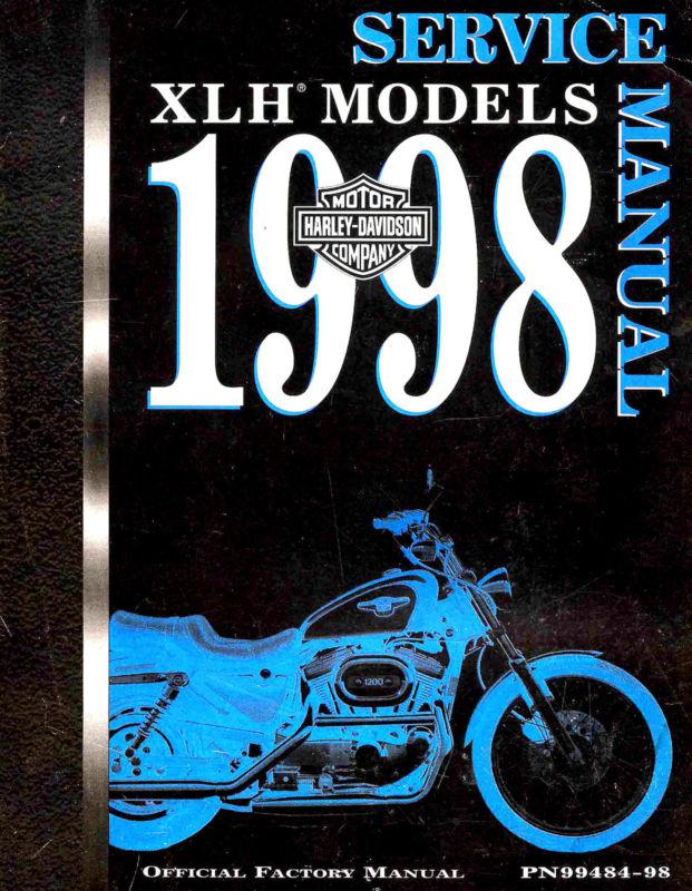 1998 harley-davidson xlh sportster models service manual -new-xlh 883-xl 1200