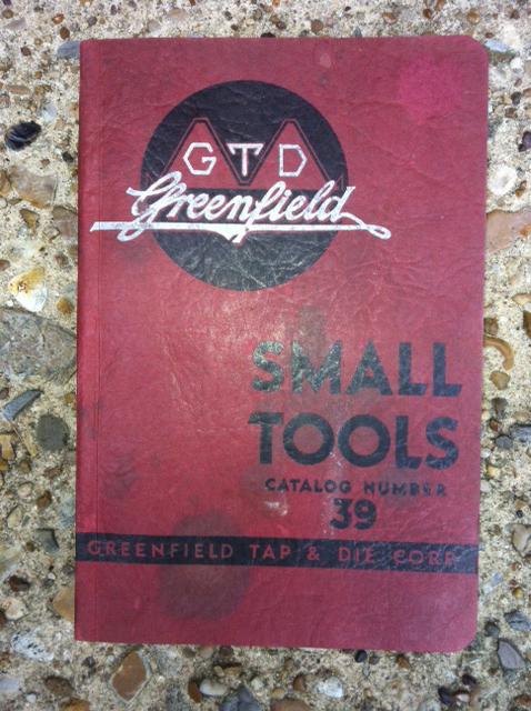 1939 gtd greenfield manual catalog 39 book automotive small tools tap die