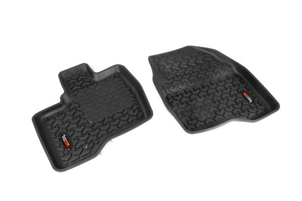 Rugged ridge all terrain front floor liners mats black 2011-2014 ford explorer 