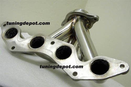 Header 01-05 obx honda civic ex stainless steel