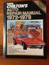 New chilton's auto repair manual 1972-1979 chilton collector's ed. part no. 6914