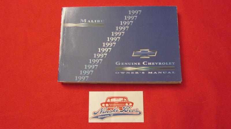 1997 chevrolet chevy malibu owners manual 97