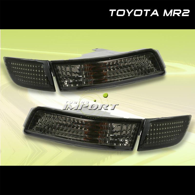 Depo 1991-1995 toyota mr2 mr 2 smoke lens bumper signal light lights 4 piece pc 