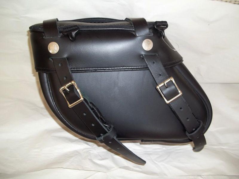 Leatherworks harley saddlebag dyna sportster fxr detachable system new