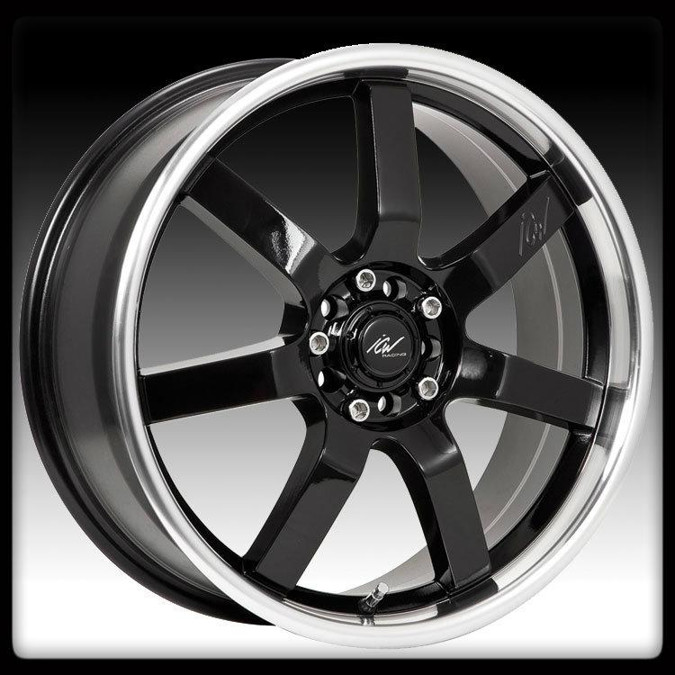 15x6.5 icw racing 213mb osaka 5x100 5x4.5 corolla g35 black machined wheels rims