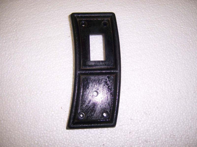 Dash trim plate rear defog lh 1982 1983 1984 1985 1986 camaro