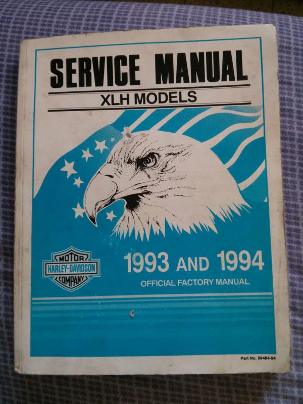 Harley oem 99484-94 service manual ..1993 - 1994 xlh sportster 