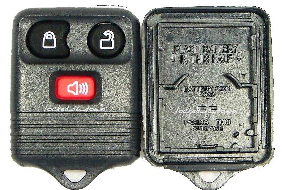 New 3 button ford mercury lincoln case and button pad keyless remote fob