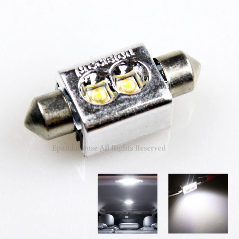 New!!! osram chip 1x 36mm 6w 2-smd led white map/dome/trunk festoon light bulb