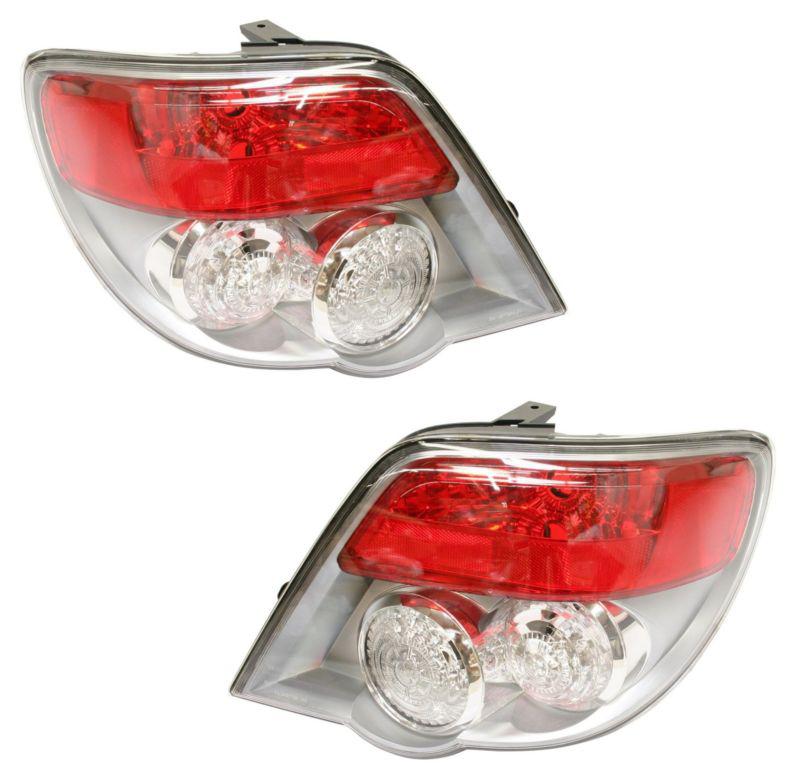 Tail light brake lamp rear lens & housing pair set driver & passenger sides