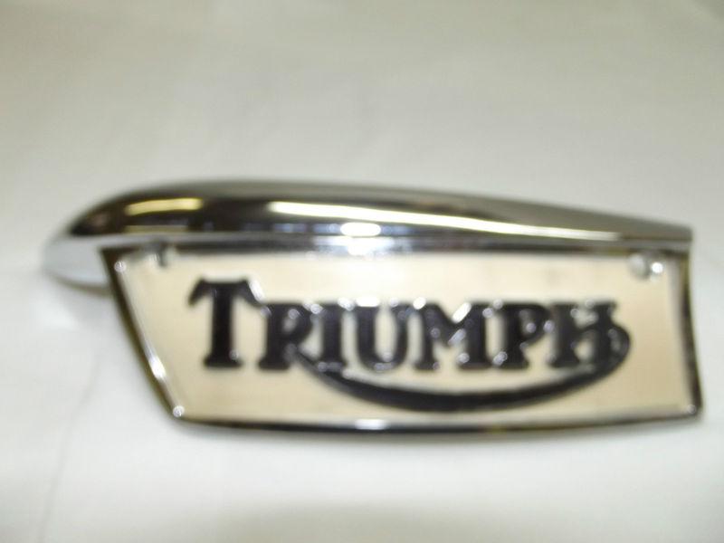 Nos pt# 82-9701 1967 - 1970 triumph gas fuel tank badge emblem left side