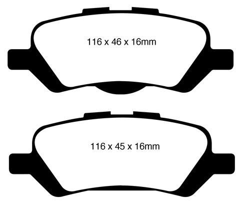 Ebc brakes ud1402 ebc ultimax brake pads 09-13 venza venza (canadian)