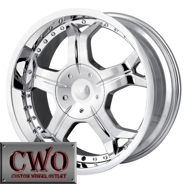 20 chrome ion 191 wheels rims 6x135/6x139.7 6 lug ford f-150 chevy gmc titan