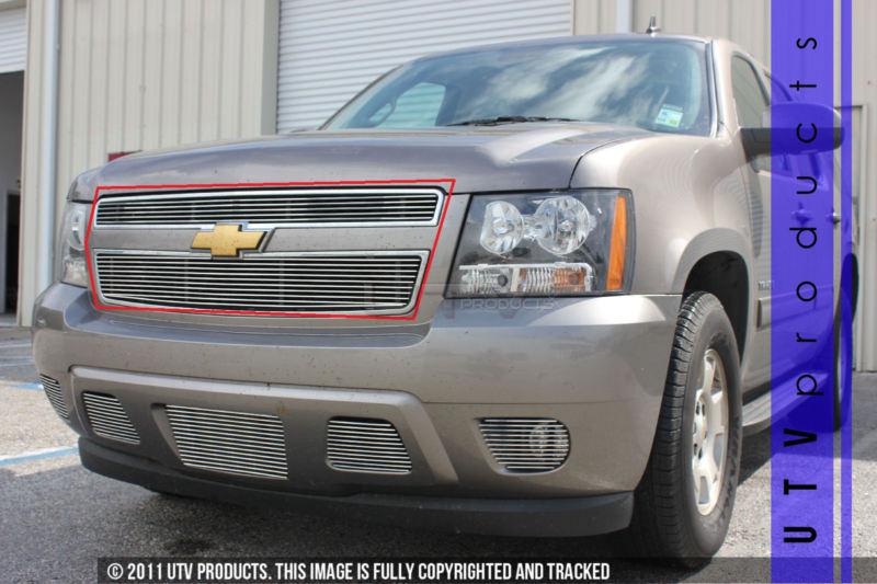 2007 - 2013 chevy suburban 2pc. upper chrome billet grille kit chevrolet 