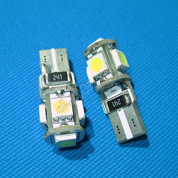 2x t10 194 w5w 5050 smd canbus error free parking light for mercedes-benz white