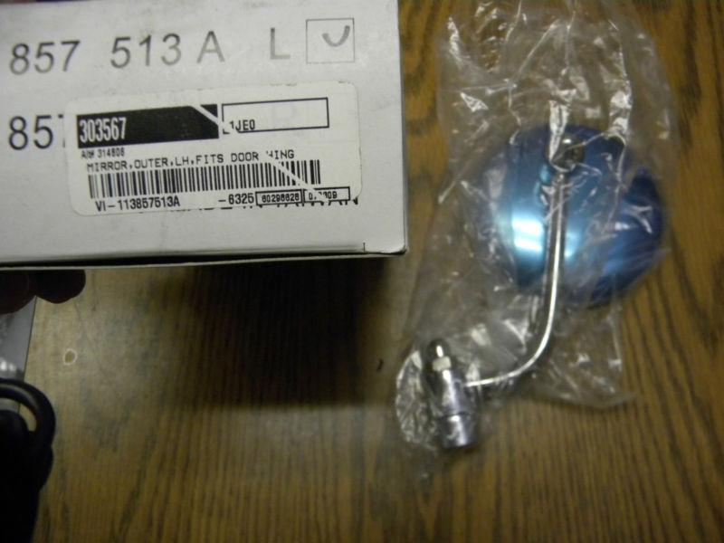 Vw volkswagen beetle lh outer mirror fits door 113857513a l nib 1950-1967?