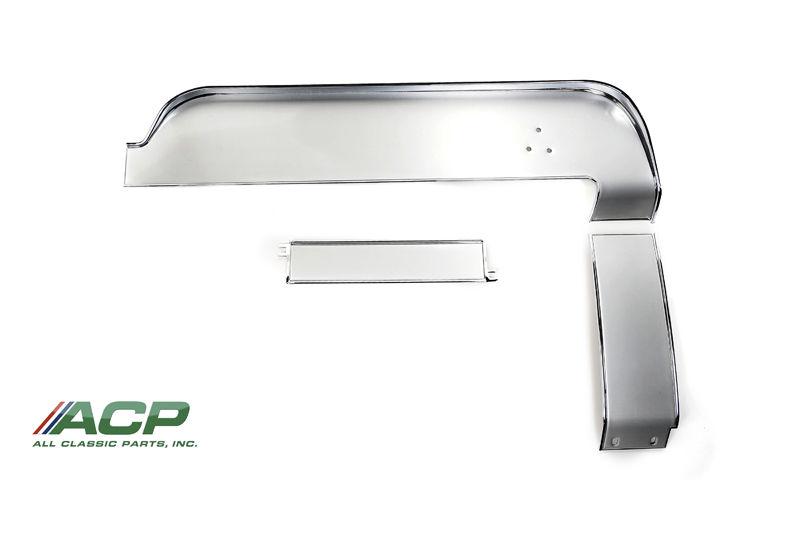 Ford mustang 67 dash trim set upper center lower aluminum