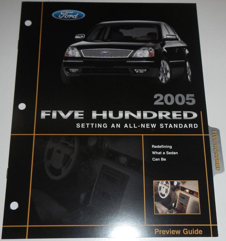 2005 ford five hundred preview guide brochure