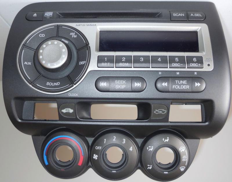 07-08 honda fit radio receiver am fm cd oem