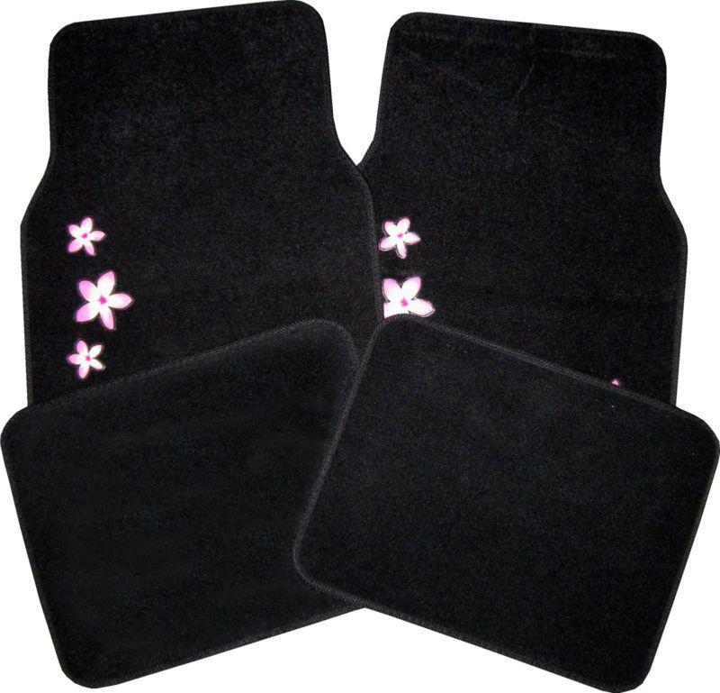 New decorative flower car truck auto interior floor mats set #4