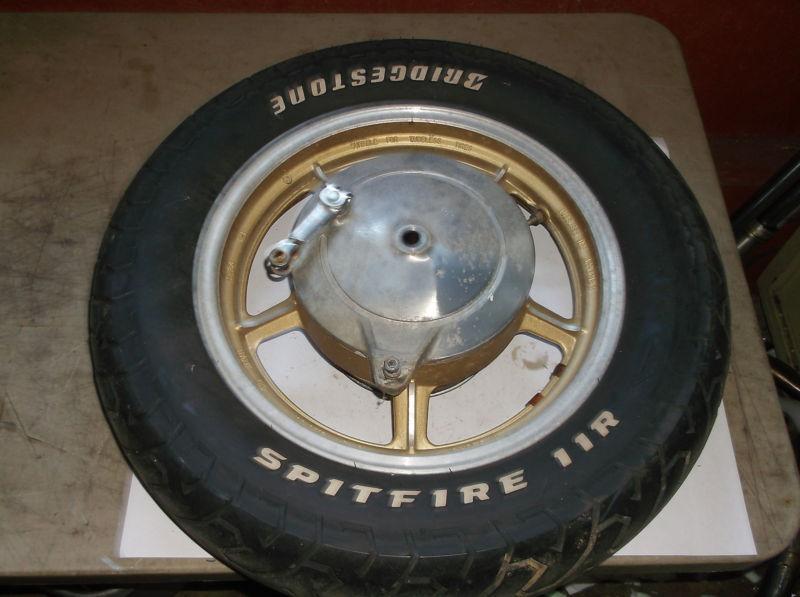 Yamaha virago xv700  1985  rear wheel and spitfire tire