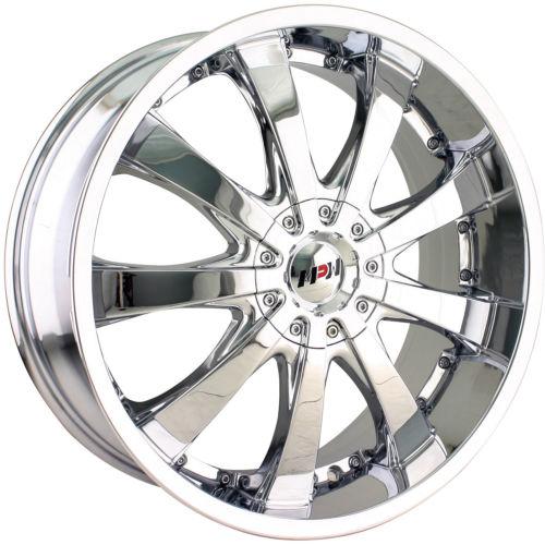 18x7.5 chrome mpw mp110 wheels 4x4.25 5x4.25 +40 volvo xc60 s80 v50 s40 xc70 c70