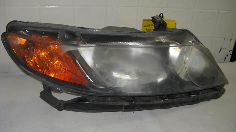 06 07 08 honda civic r. right passenger rh headlight sedan 4 dr 1.8l factory oem