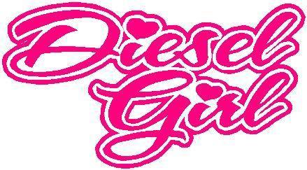 Diesel girl decal sticker truck  country girl cummins duramax powerstroke cat