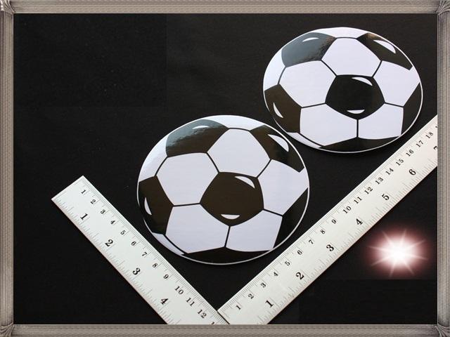 C264 soccer ball 2 stickers set football