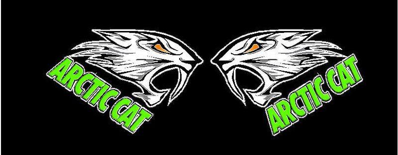  arctic cat decal #4 for your truck bidding on a pair!!  trailer snowmobile