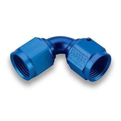 Earl's 935112erl fitting coupler 90 deg female -12 an to female -12 an blue ea