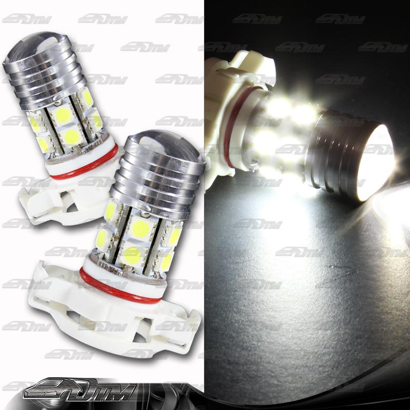 1x pair chevrolet h16 / 9009 / 5202 q5 13 led white projector bulbs