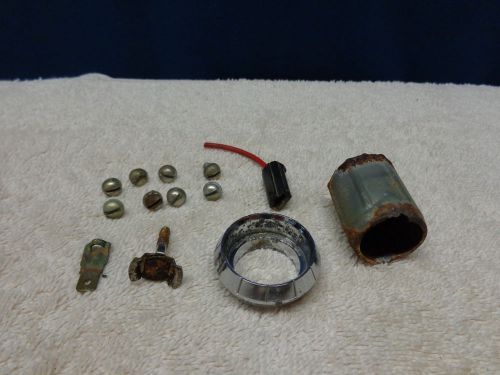 ~1~1959 dodge coronet/custom royal cigarette lighter bezel/housing/screw lot ~