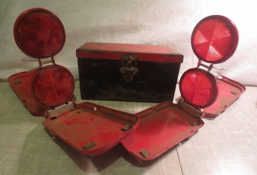 Vintage miro-flare model 18bf miro flex reflector flares 1950&#039;s