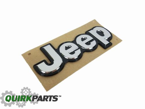 15-16 jeep renegade liftgate tailgate emblem nameplate badge mopar genuine