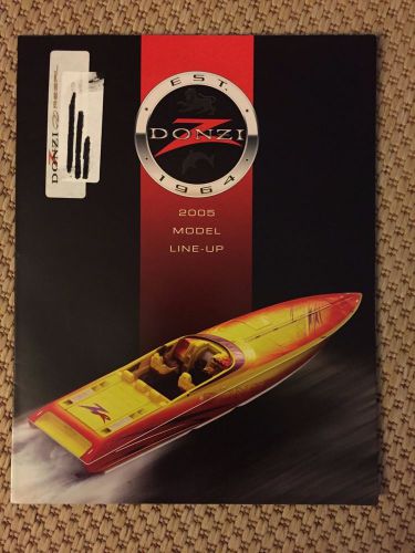 Donzi marine, 2005 boat model brochure / poster fold