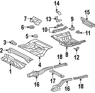 Lexus 5830633030 genuine oem factory original side panel