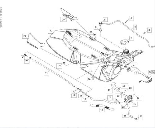 Ski doo fuel tank