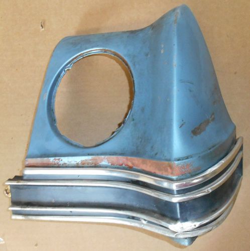 1965 impala ss rh taillight housing with moulding