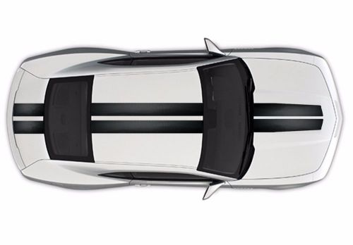 New chevy camaro center racing stripes 5d high gloss black carbon fiber vinyl