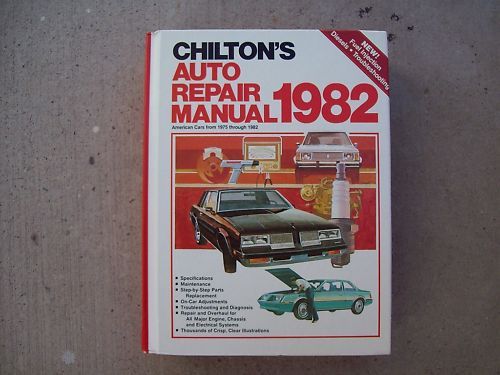 Chiltons auto manual for 1982 covering 1975 thru 1982